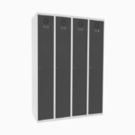 Taquilla metálica ECO 1 Puerta 4 Módulos - Imagen 4