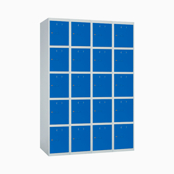 taquilla-metalica-5-4-azul-genciana Taquilla metálica ECO 5 Puertas 4 Módulos - Imagen 1