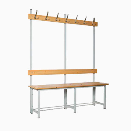 Encuentra bancos de madera con respaldo y perchero, la combinación perfecta de comodidad y practicidad. Organiza tu espacio mientras disfrutas de un diseño moderno y elegante.
