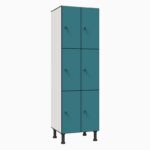 taquilla-fenolica-doble-turquesa-3-puertas