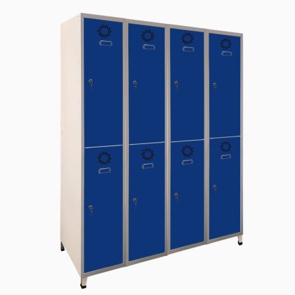Taquilla metálica soldada 2 Puertas 4 Módulos