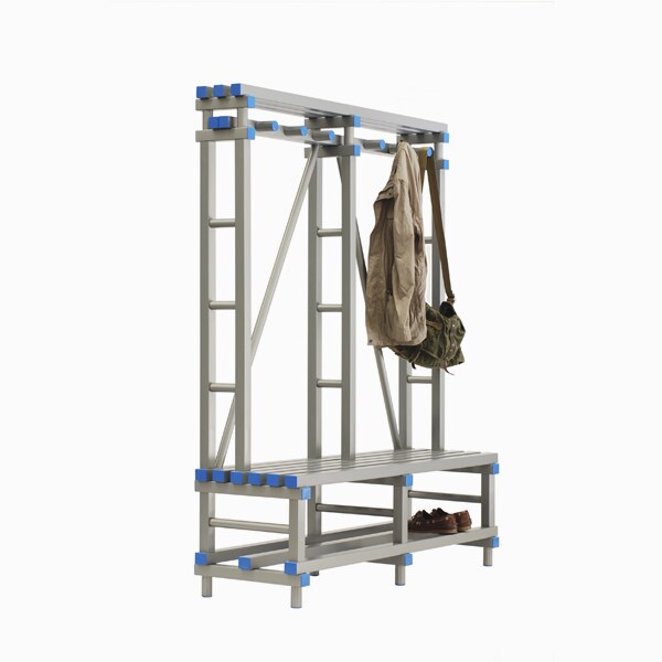 Banco de PVC con perchero y altillo BANC-3-PVC Banco de PVC con perchero y altillo BANC-3-PVC
